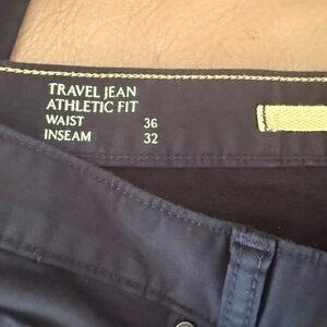 Banana Republic $130 Men’s Travel Jeans Athletic Fit Dark Blue 36 X 32